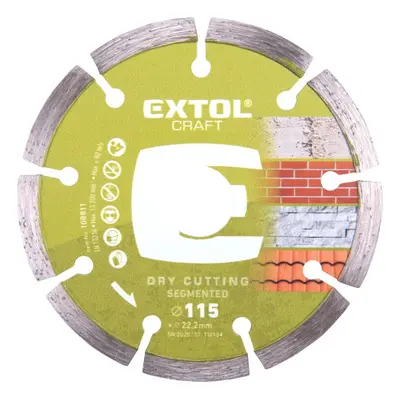 Extol Craft 108811 diamantový kotouč řezný segmentový 115x22,2 mm