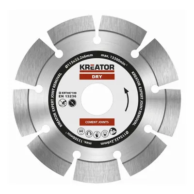 Kreator KRT087100 - Diamantový kotouč brusný 115mm EXPERT 6mm SEGMENT