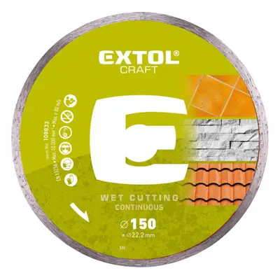 Extol Craft 108833 kotouč diamantový řezný celoobvodový, 150x22,2 mm