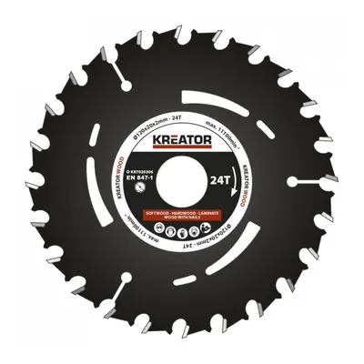 Kreator KRT020306 - Pilový kotouč pro ponorné pily 120mm, 24T