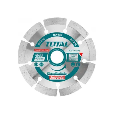 Total TAC2112303 kotouč diamantový řezný, segmenový, suché i mokré řezání, 230x22,2mm