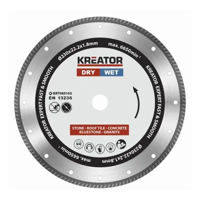 Kreator KRT085102 - Diamantový kotouč celoobvodový 230mm EXPERT TURBO