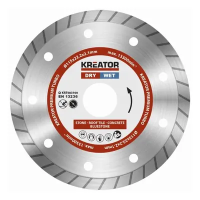 Kreator KRT083100 - Diamantový kotouč celoobvodový 115mm PREMIUM TURBO