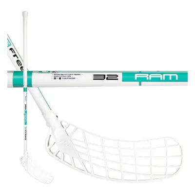 KUBIsport 05-H072K/P-B Florbalová hůl Freez RAM 32 pravá 95cm bílo-mentolová