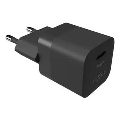 Mini adapter,USB-C, 25W, černý FIXED