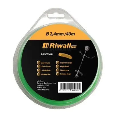 Riwall PRO Žací struna pr. 2,4mm, délka 40m, čtvercový průřez