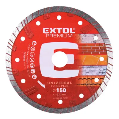 Extol Premium 8803033 kotouč diamantový řezný turbo plus, 150x22,2 mm