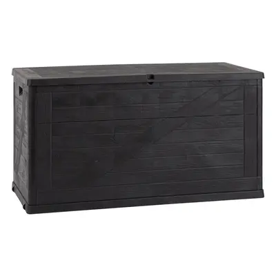 Toomax WOOD zahradní plastový úložný box 420 L - grafit