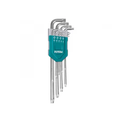 Total THT106392 L-klíče TORX, sada 9ks, 10-50mm, prodloužené, CrV, industrial