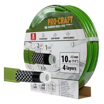 Procraft PR-4GH1310 zahradní hadice 4 vrstvy, 1/2" 10 m