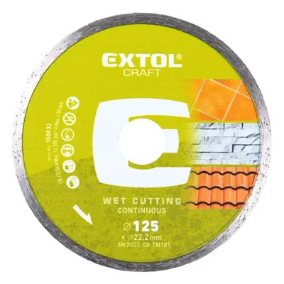 Extol Craft 108832 kotouč diamantový řezný celoobvodový, 125x22,2 mm