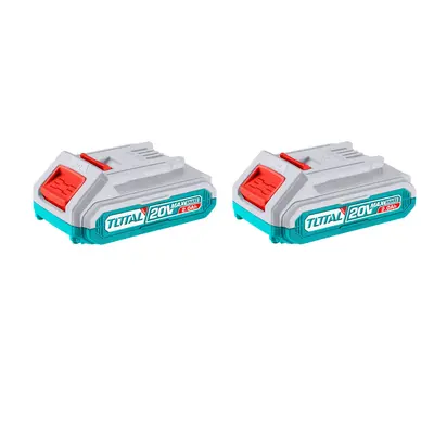 Total TFBCPK1222E sada baterie 20V, 2000mAh (2x) a nabíječka, industrial