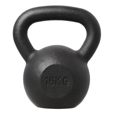 Litinový kettlebell HMS KZG16 16 kg, černý