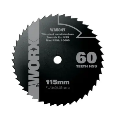 WORX WA5047 - Kotouč na dřevo/kov 115 x 9,5 pro WU427, Worxsaw XL