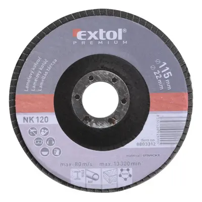 Extol Premium 8803312 lamelový kotouč šikmý korundový, P120, 115mm