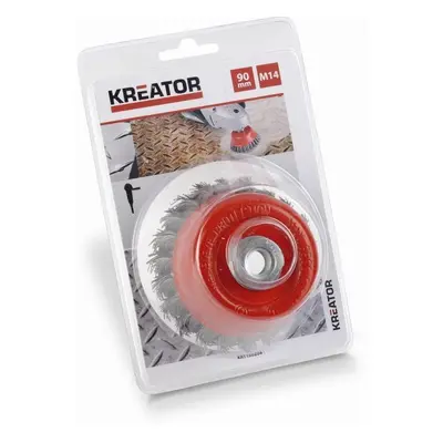 Kreator KRT150204 - Brusný copánkový kartáč M14-90mm