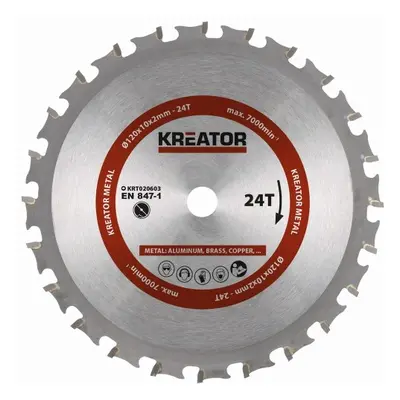 Kreator KRT020603 - Pilový kotouč na kov 120 mm, 24 Z