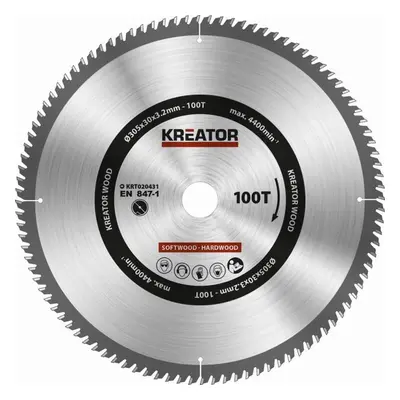 Kreator KRT020431 - Pilový kotouč na dřevo 305mm, 100T