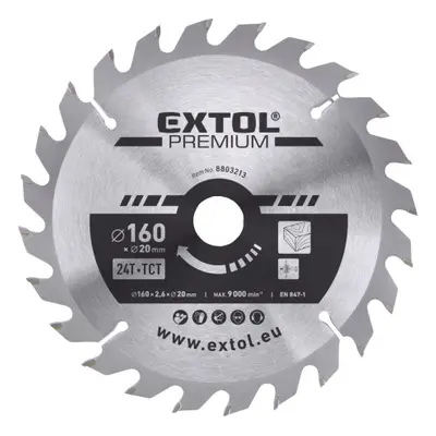 Extol Premium 8803213 kotouč pilový s SK plátky 160x2,0x20 mm