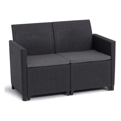 Allibert CLAIRE 2 SEATERS SOFA - grafit