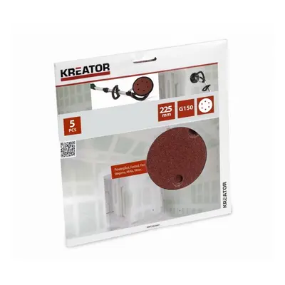 Kreator KRT232007 - 5ks Brusný kotouč 225 mm G150