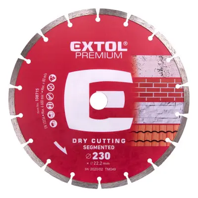 Extol Premium 108715 kotouč diamantový řezný segmentový, 230x22,2 mm