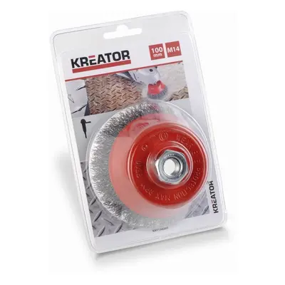 Kreator KRT150201 - Brusný ocelový kartáč M14 - 100mm