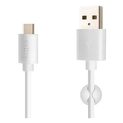 USB/USB-C kabel, USB 2.0, 2m,bílý FIXED