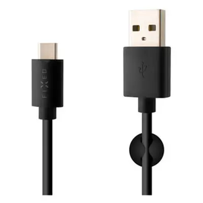 USB/USB-C kabel, USB 2.0, 2m,černý FIXED