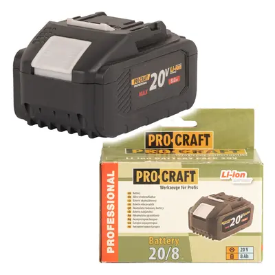 Procraft 20/8 baterie akumulátorová,20V Li-ion, 8000mAh 20/8