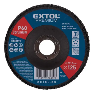 Extol Premium 8803473 kotouč lamelový šikmý korundový, O125mm, P60