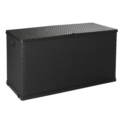 Toomax RATTAN zahradní plastový úložný box 420 L - grafit