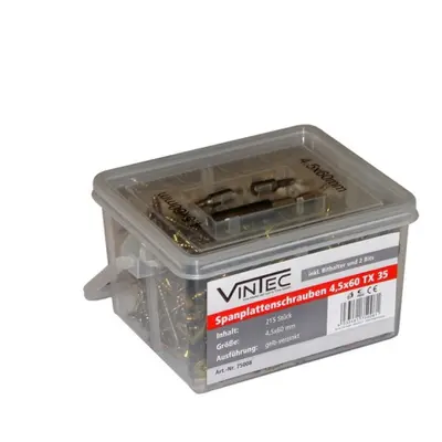 GÜDE V75008 Vruty 4,5 x 60 mm, pozinkovanéa žlutě chromátované