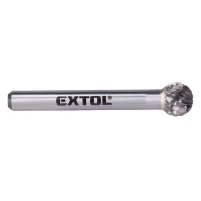 Extol Industrial 8703734 fréza karbidová, kulová, pr.10mm/stopka 6mm,sek střední (double-cut)