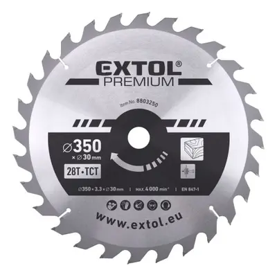 Extol Premium 8803250 kotouč pilový s SK plátky 350x2,5x30 mm, 28T