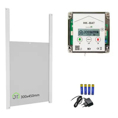 Komplet automatického otevírání a zavírání kurníku JOSTechnik HK-Bat 30x45 D