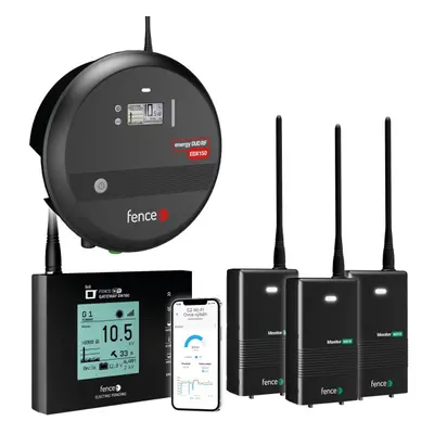 Fencee Set elektrického ohradníku Chytrá Farma - RF zdroj 15 J - WiFi Gateway - 3 × Monitor MX10