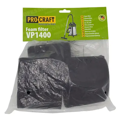 Procraft FPVP1400 pěnový filtr pro průmyslový vysavač VP1400