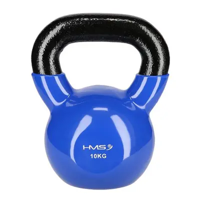 Kettlebell pokrytý vinylem HMS KN 10 kg, modrý