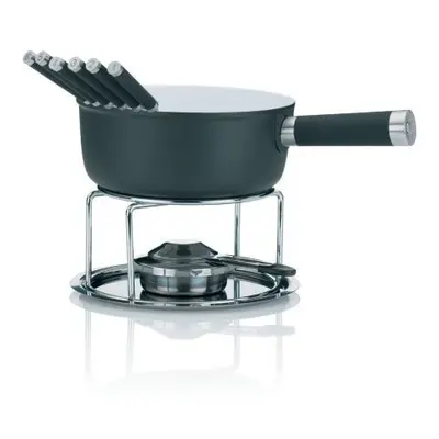 KELA Sýrové fondue LANCY keramika, šedá, 1L O22cm x v19,5cm KL-16564