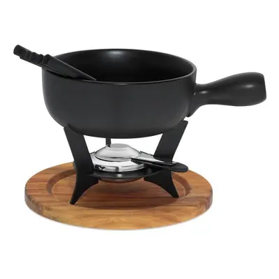 KELA Sýrové fondue COUNTRY nerez / keramika o22 cm KL-16640