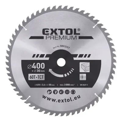 Extol Premium 8803257 kotouč pilový s SK plátky 400x2,8x30 mm, 60T