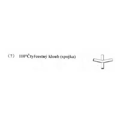 110° Čtyřcestný kloub (spojka) - díl č.7