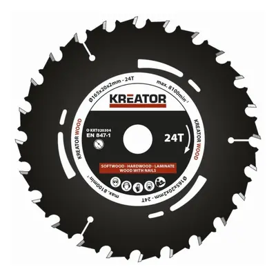 Kreator KRT020304 - Pilový kotouč pro ponorné pily 165mm, 24T