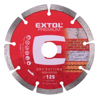 Extol Premium 108712 kotouč diamantový řezný segmentový, 125x22,2 mm