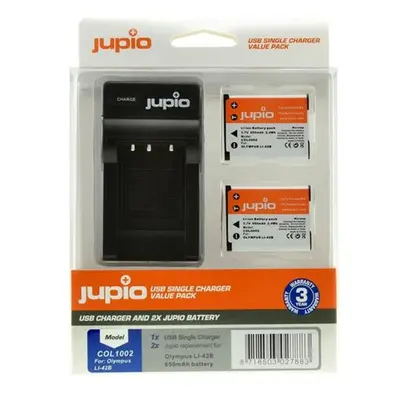 Set Jupio 2x Li-40B (Li-42B/NP45/D-Li63/EN-EL10 ) + USB nabíječka