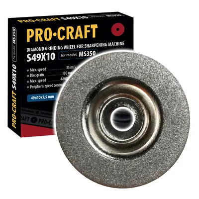 Procraft S49X10 brusný kotouč pro brousku na nože MS350