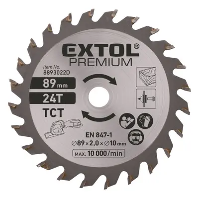 Extol Craft 8893022D kotouč pilový s SK plátky, 89x1,0x10mm, 24T