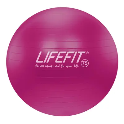 Gymnastický míč LIFEFIT ANTI-BURST 75 cm, bordó