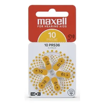 AZ10/PR536 ZINK AIR 6PK MAXELL